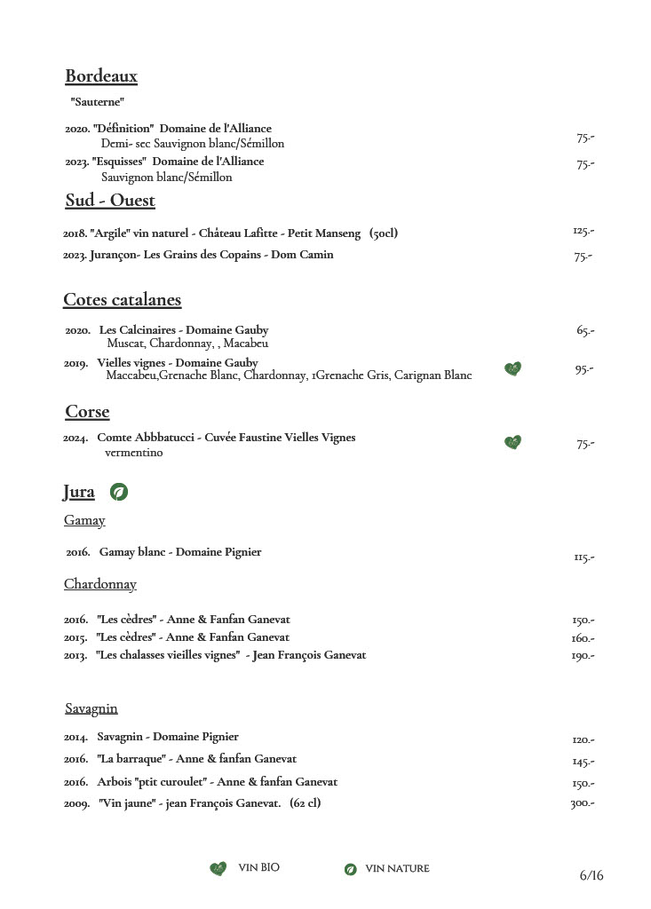 Vins blancs de Bordeaux, du Sud-Ouest, de Corse et du Jura