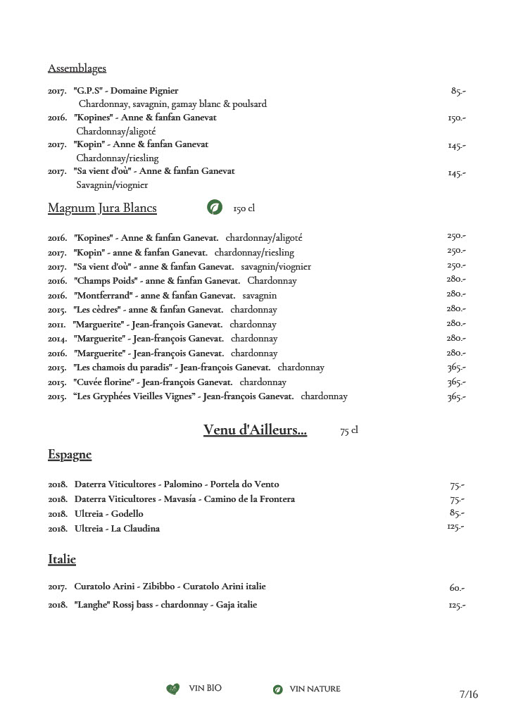Assemblages du Jura, Magnums et vins blancs d'Italie et d'Espagne